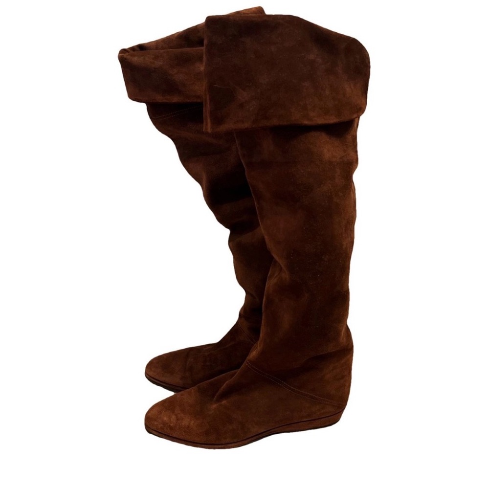 Barney’s NY Brown Suede Over-the-Knee Boots sz 7